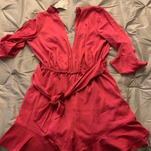 Bebe NWT Shorts Romper Hot Pink Size 10